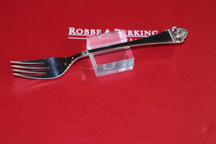 R&B Robbe & Berking Fisch Gabel Rosenmuster 800er Silber ca. 18,5cm & 38g