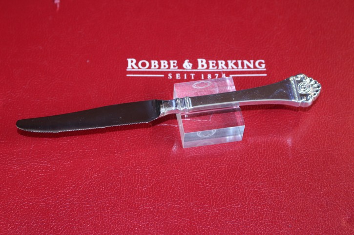 R&B Robbe & Berking Vorspeise Messer Rosenmuster 800er Silber ca. 19,5cm & 56g