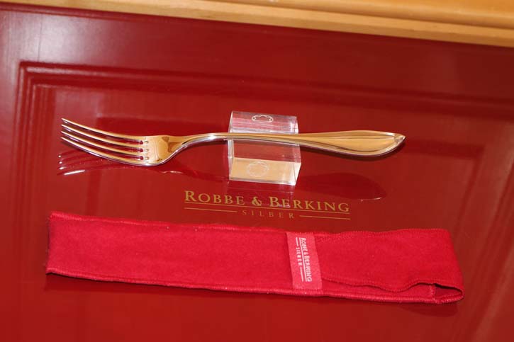 R&B Robbe & Berking Speise Gabel Navette 925er Sterling Silber 200mm und ca. 55g