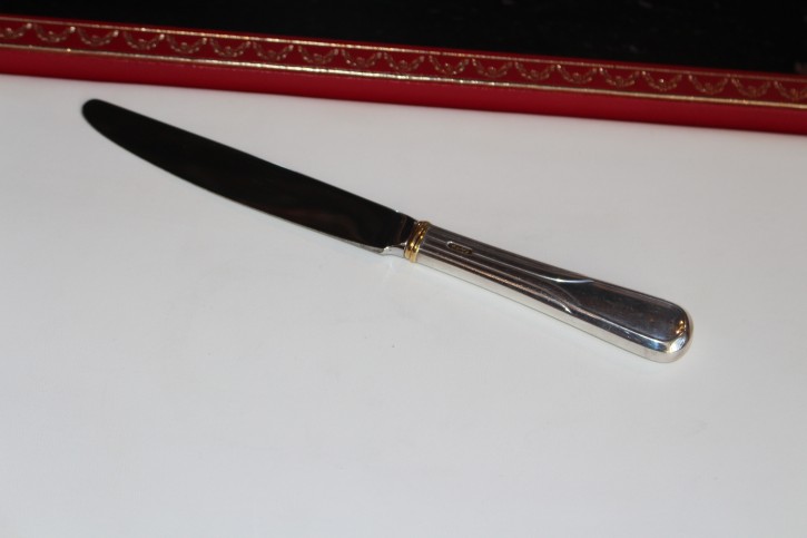 Besteck Cartier Trinity Vorspeise Messer versilbert ca. 19,5cm & 72 Gramm