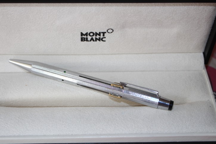 Montblanc 4 Farben Kugelschreiber in silber Feinkorn 60er Jahre