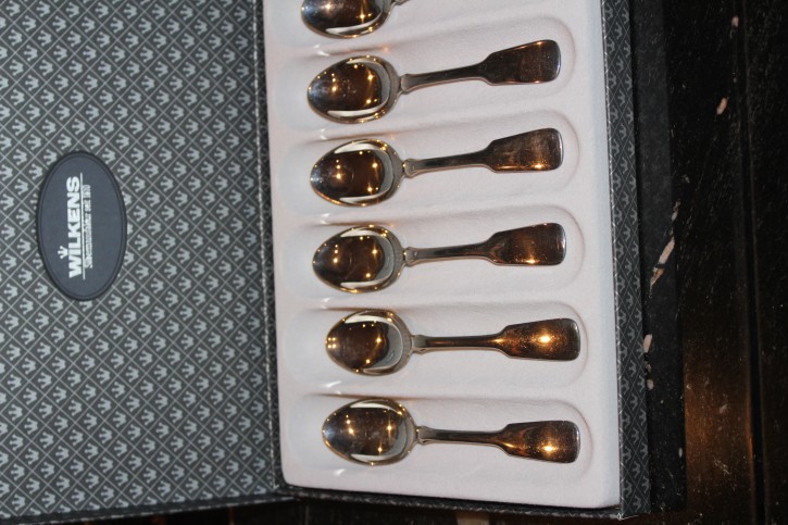 Wilkens Spaten Kaffee Löffel aus 800er Silber ca. 13,5 cm und 26 Gramm
