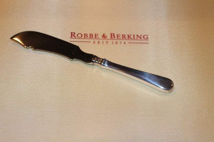 R&B Robbe & Berking Käse Messer Alt Spaten 150 versilbert ca. 160mm ca. 27g