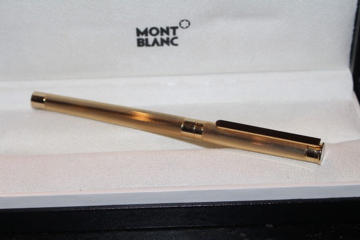 Montblanc Noblesse Füllfederhalter Feder 18 Karat komplett vergoldet Mont Blanc