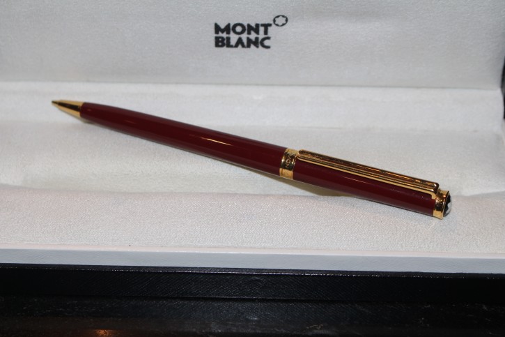 Montblanc Noblesse Oblige Bleistift in Bordeaux Rot & Gold, Mont Blanc
