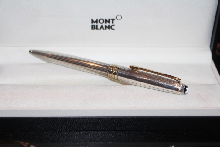 Montblanc Meisterstück Solitaire 925er Sterling Silber Kugelschreiber Mont Blanc
