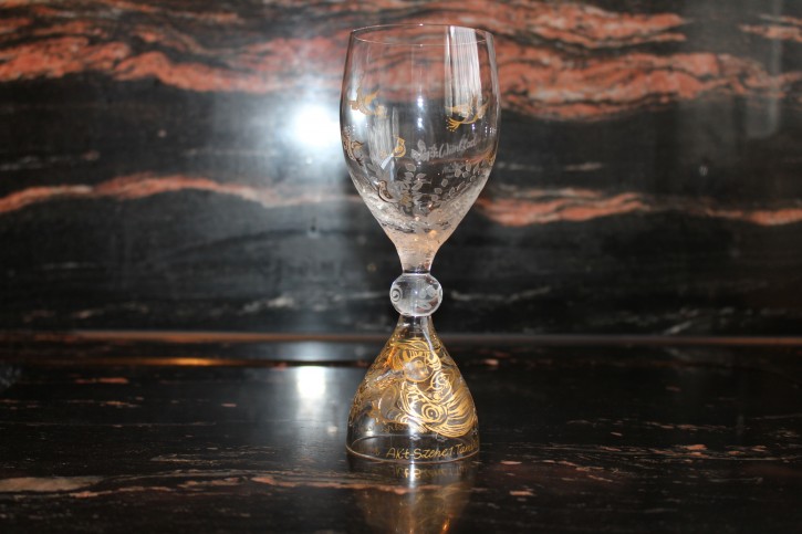 Rosenthal die Zauberflöte Sarastro - Björn Wiinblad Weisswein Glas 17,5cm hoch
