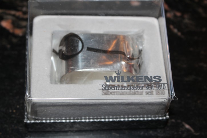 Wilkens Classic Serviettenring 800er Silber ca. 5 x 3cm & 35 Gramm Neu in OVP