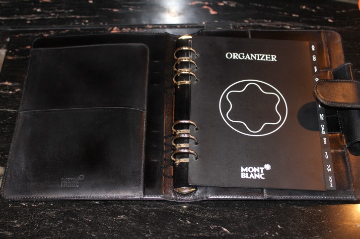 Montblanc Meisterstück DIN a´ 5 Organizer / Mappe Leder schwarz ca. 24 x 20cm