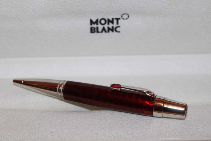 Montblanc Boheme Paso Doble Platin Rouge Kugelschreiber mit OVP