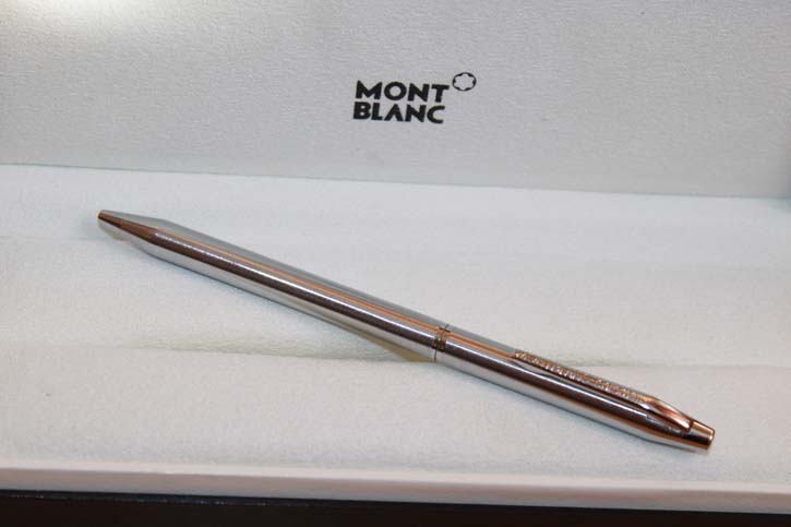 Montblanc Chromatic 2 Farben Kugelschreiber in Edelstahl 80er Jahre