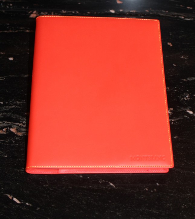 Montblanc Diaries & Notes DIN a´ 5 Notiz Buch mit Block Leder in Rot
