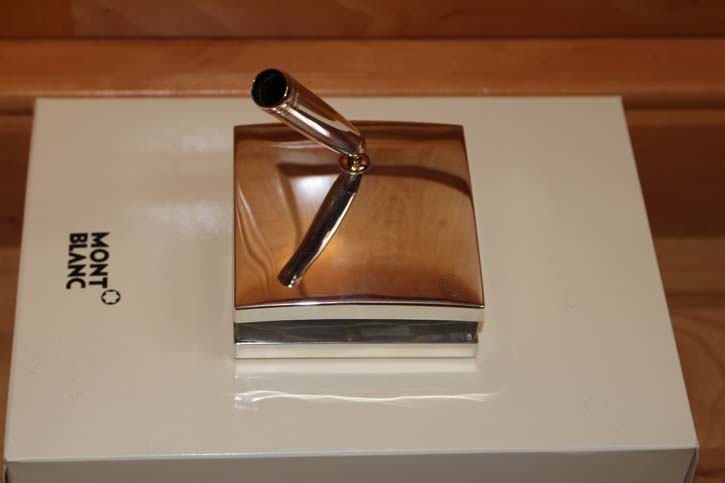 Montblanc Meisterstück Solitaire 144 Pen Stand 925er Sterling Silber RAR