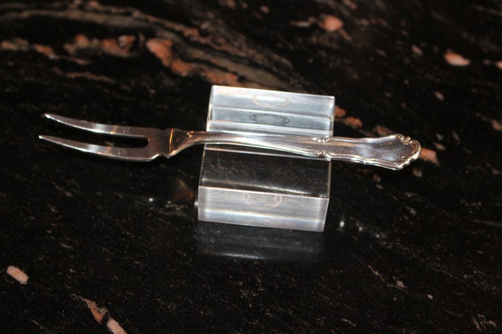 Wilkens Dresdner Barock Gabel Vorlegegabel klein 800er Silber ca.11,5cm und 12g