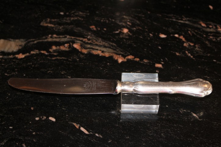 Wilkens Dresdner Barock Vorspeise Messer 800er Silber ca. 21cm und 65g