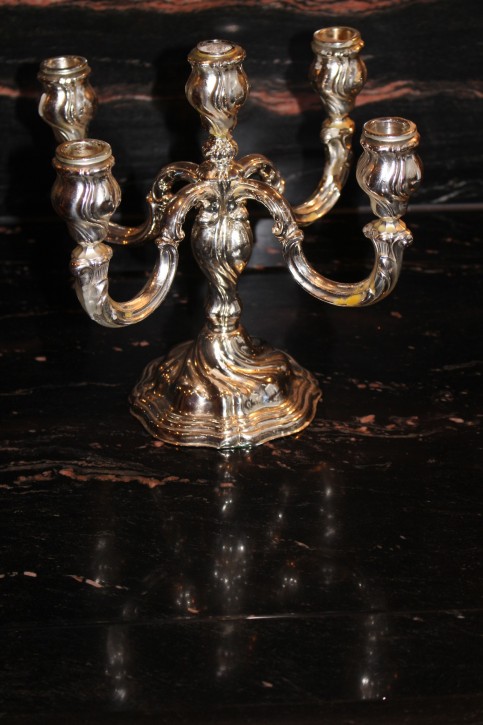 Wolter 5 armiger Kerzenleuchter Kandelar 925er Silber ca. 28 x 24cm & ca. 790g