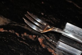 Alte Christofle Oceana Kuchen Gabel / Fork aus 925er Silber ca. 16cm & 44 Gramm