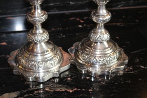 Antike Kerzenhalter 1971 / 1792 aus London 925er Sterling Silber ca 36cm & 3040g