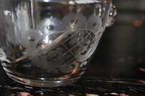 Antike Marmelade Schale Hildesheimer Rose 800er Silber & Kristall Glas ca. 250g