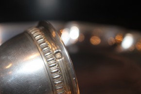 Antiker Eierbecher Frankreich um 1900 aus 950er Silber ca. 7,5cm Höhe x 4,5cm