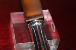 BSF * Friederike* 800er Silber Halbmond Krone Speise Messer 21cm und 84,7 Gramm