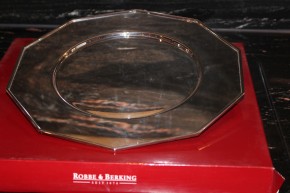 R&B Robbe & Berking Alt Spaten Platzteller versilbert 90er Auflage 30cm & 655g