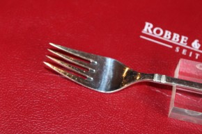 R&B Robbe & Berking Dessert Gabel Rosenmuster 800er Silber ca. 18,5cm & 39g