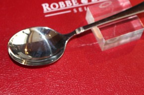 R&B Robbe & Berking Dessert Löffel Rosenmuster 800er Silber ca. 15cm & 33g