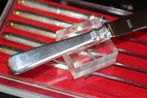 R&B Robbe & Berking 1 x Dessert Messer Spaten 800er Silber ca. 170mm & ca. 56g