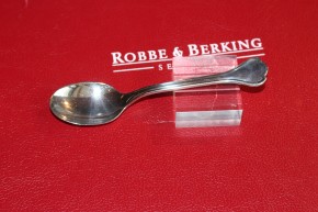 R&B Robbe & Berking Kaffee Löffel Glücksburger Faden 150 versilbert ca 130mm 26g