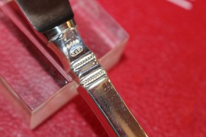 R&B Robbe & Berking Vorspeise Messer Rosenmuster 800er Silber ca. 19,5cm & 56g