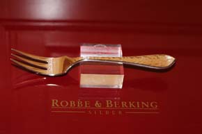 R&B Robbe & Berking Kuchen Gabel Martele 925er Sterling Silber 150mm und 35,8g