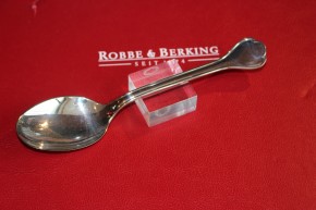 R&B Robbe & Berking Menü Löffel Glücksburger Faden 150 versilbert ca 200mm & 73g