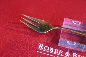R&B Robbe & Berking Savoy Serie Kuchen Gabel 800er Silber vergoldet 150mm & 25g