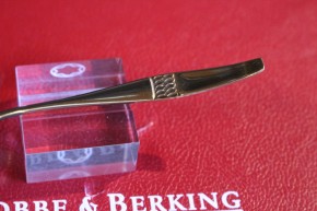 R&B Robbe & Berking Savoy Serie Sahne Löffel 800er Silber vergoldet 150mm & 31g