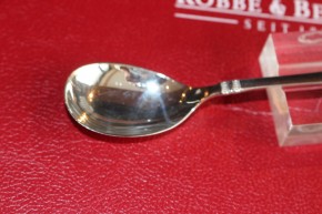 R&B Robbe & Berking Sahne Löffel Rosenmuster 800er Silber ca. 15cm & 27g