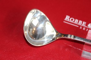 R&B Robbe & Berking große Saucen Kelle Rosenmuster 800er Silber ca. 18,5cm & 74g
