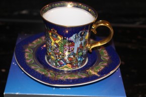 Rosenthal - Björn Wiinblad die Weihnachtstasse 2000 - Kaffee Tasse Neu in OVP