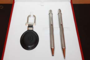 Cartier Must II Bille Set - Kugelschreiber & Bleistift & Key Ring Neu in OVP