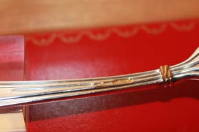 Cartier Trinity große Speise Gabel / Fourche 925er Silber 21cm & 76 Gramm