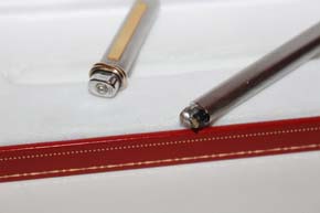 Cartier VENDOME Kugelschreiber silbern satiniert aus den 80er Jahren