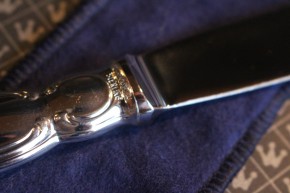 1 x Wilkens Dresdner Barock Menü Messer 925er Sterling Silber ca. 22,5cm & 87g