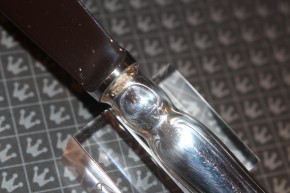 Wilkens Dresdner Barock Menü Messer aus 800er Silber ca. 21,8cm und 85 Gramm