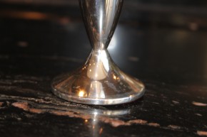 Wilkens Perlrand Rosen Vase aus 835er Silber ca. 20cm Höhe &204g - Id. 8208