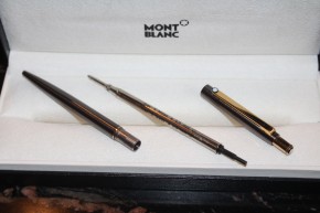 Montblanc Slim Line Bleistift in Bronze & Gold aus den 80er Jahre, Mont Blanc