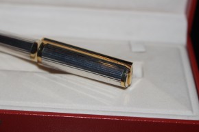 S.T. Dupont Montpernasse Kugelschreiber in versilbert mit Chinalack