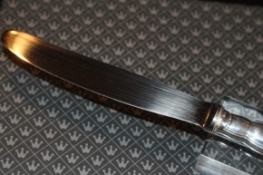 Wilkens - Martin August der Starke Speise Messer 90er Silber ca.22cm