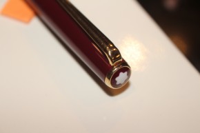 Montblanc Classic Bleistift in Bordeaux und Gold aus den 80er Jahren