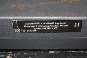 Montblanc Meisterstück Mozart Ramses Kugelschreiber 925er Silber Lapislazuli in OVP