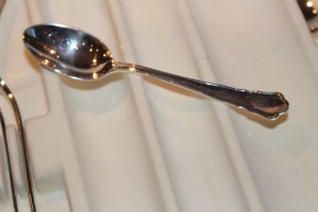 Wilkens Chippendale Kaffee Löffel 800er Silber Spoon ca. 13cm und 25g TOP